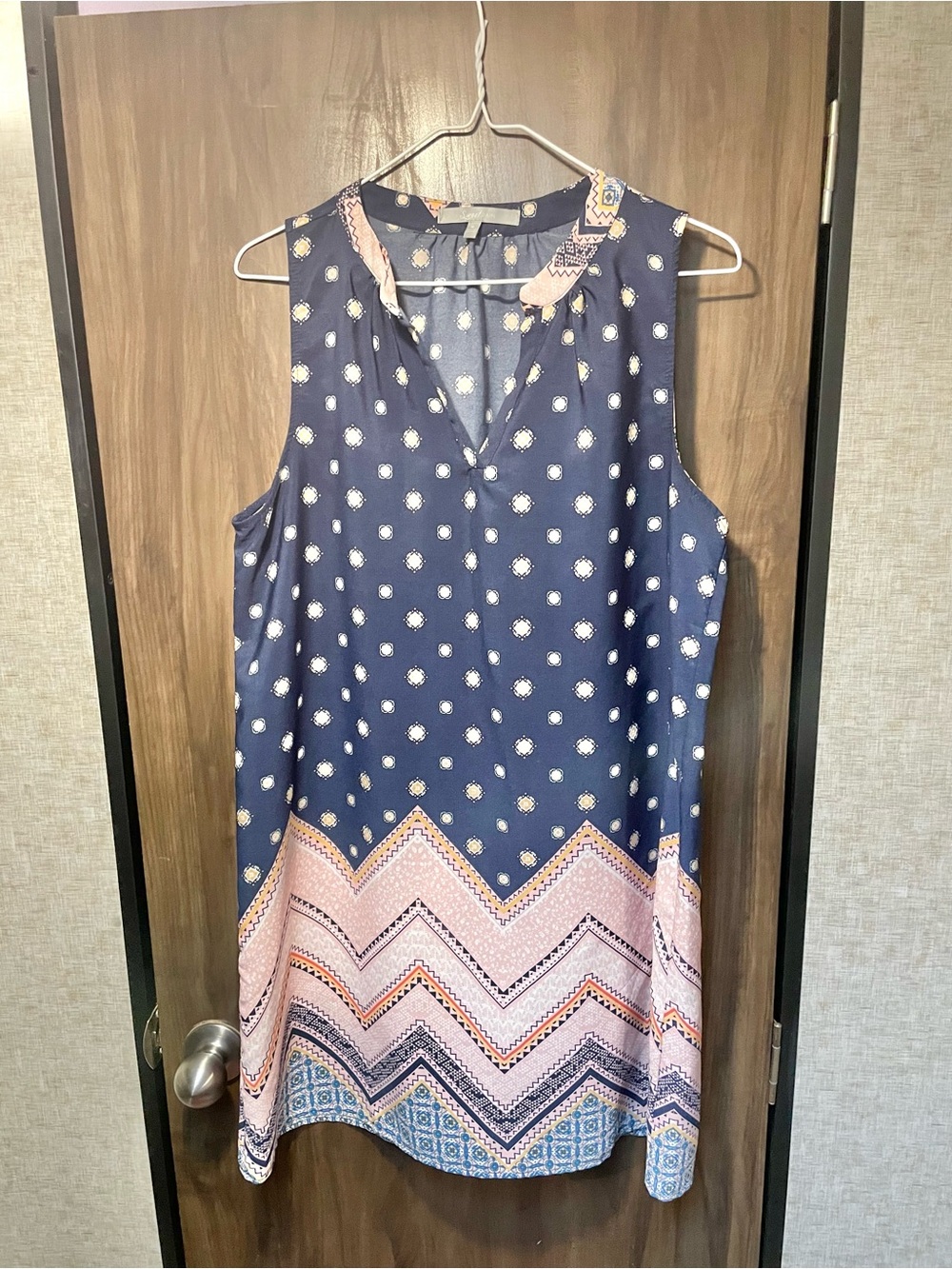 Sweet Rain Sleeveless Boho Style Shift Dress